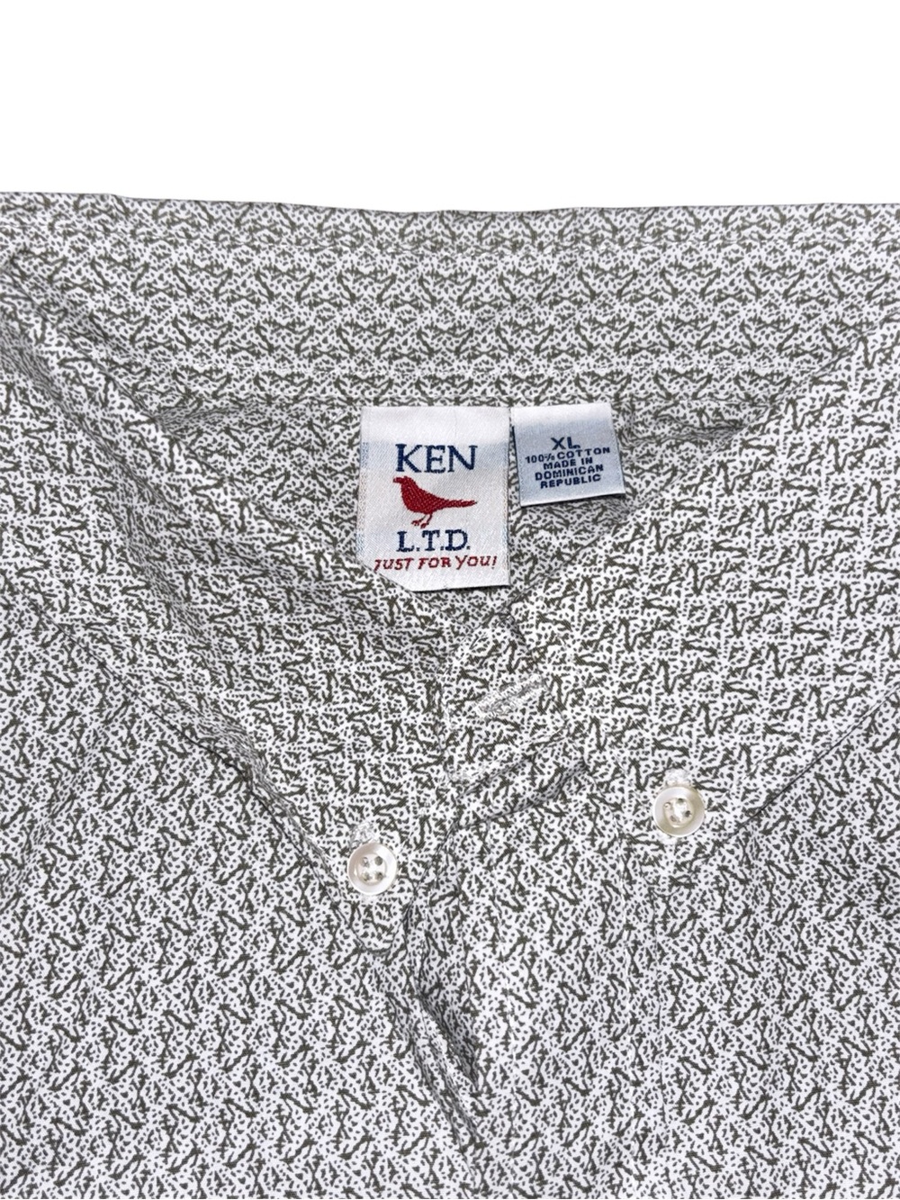 gray short sleeve button down - Picture 3 of 4